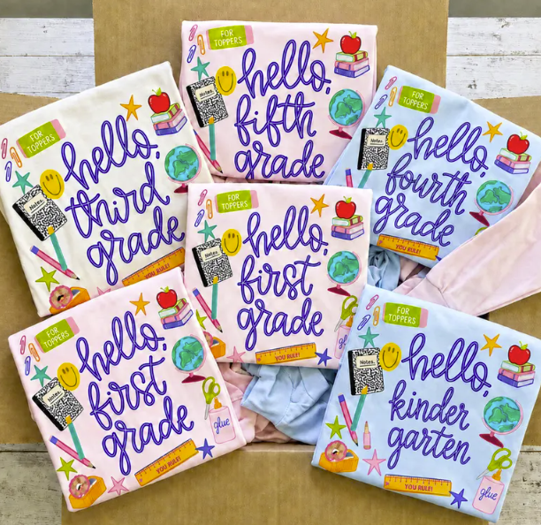Hello Grade Level T-Shirt *Back to School Sale 2026*
