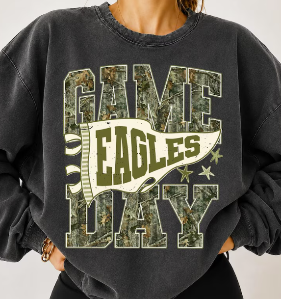 Custom Camo Mascot Game Day T-Shirt *Back to School Sale 2026*