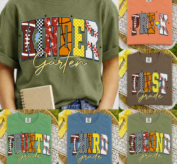 Sports Grade Level T-Shirt *Back to School Sale 2026*