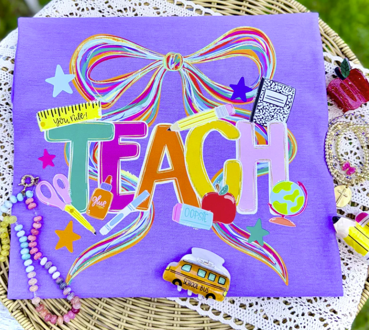 Teach Coquette Bow *Back to School Sale 2026*