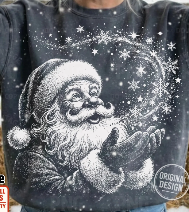 Halftone Santa *OCT SALE*