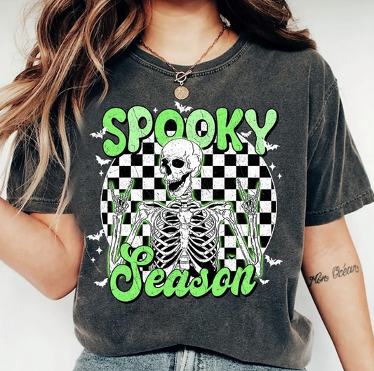 Checkered Spooky Season T-Shirt