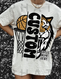 Custom Retro Basketball T-Shirt