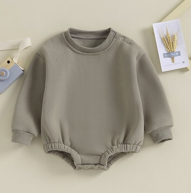 Script Embroidered Sweatshirt Bubble