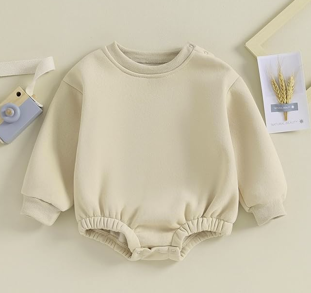 Script Embroidered Sweatshirt Bubble
