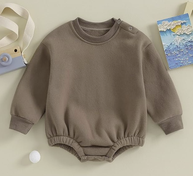 Script Embroidered Sweatshirt Bubble