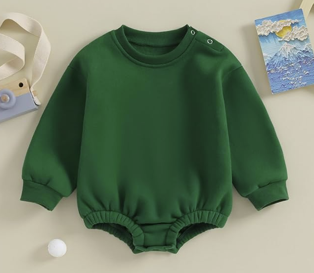 Script Embroidered Sweatshirt Bubble