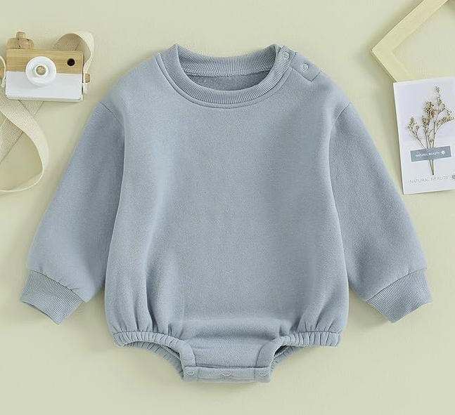 Script Embroidered Sweatshirt Bubble