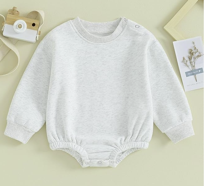 Script Embroidered Sweatshirt Bubble