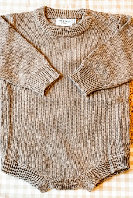 Custom Long Sleeve Knit Romper - True-To-Size Fit