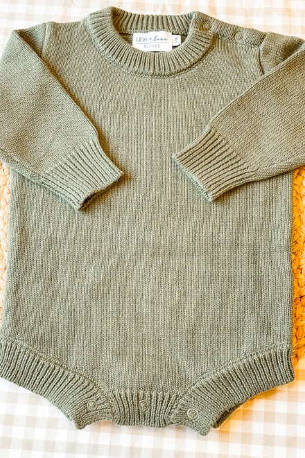 Custom Long Sleeve Knit Romper - True-To-Size Fit
