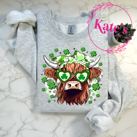 St. Patrick's Day Highland Cow Shirt