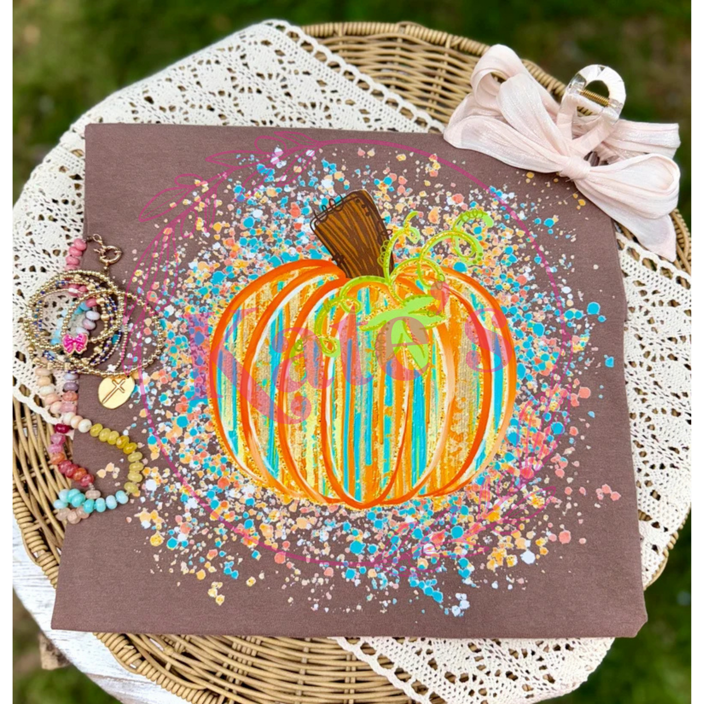 Splatter Pumpkin Regular T-Shirt
