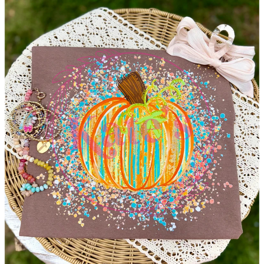 Splatter Pumpkin Regular T-Shirt