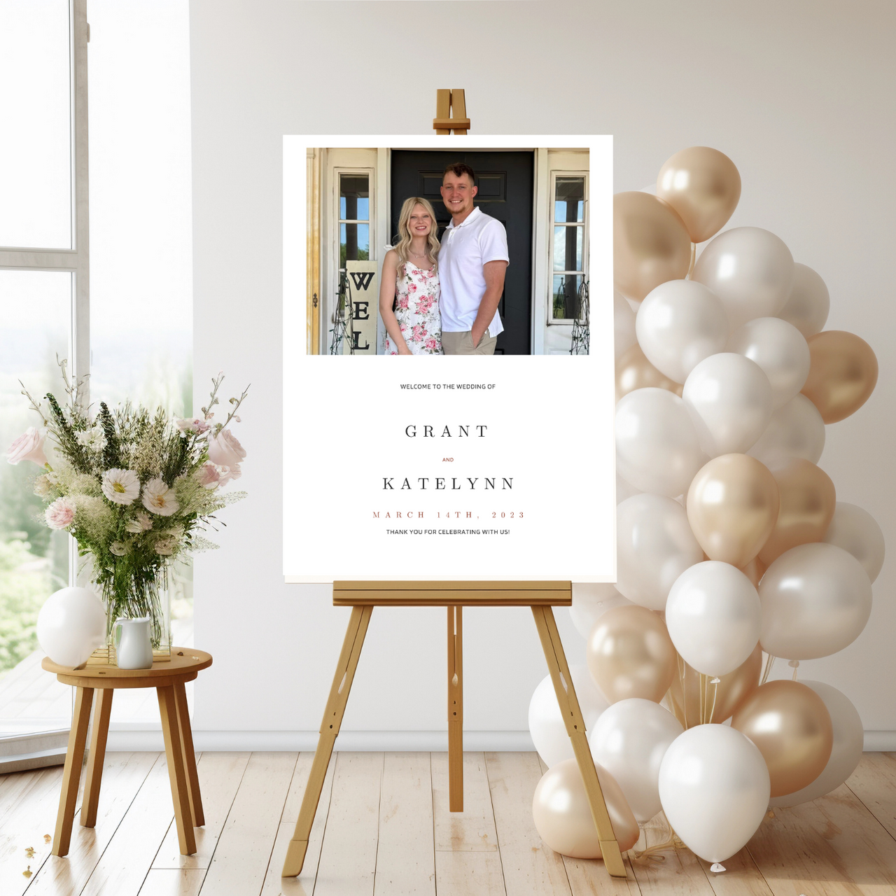 Wedding Welcome Signs - Custom with Picture
