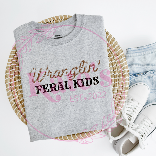 Wranglin' Feral Kids T-Shirt