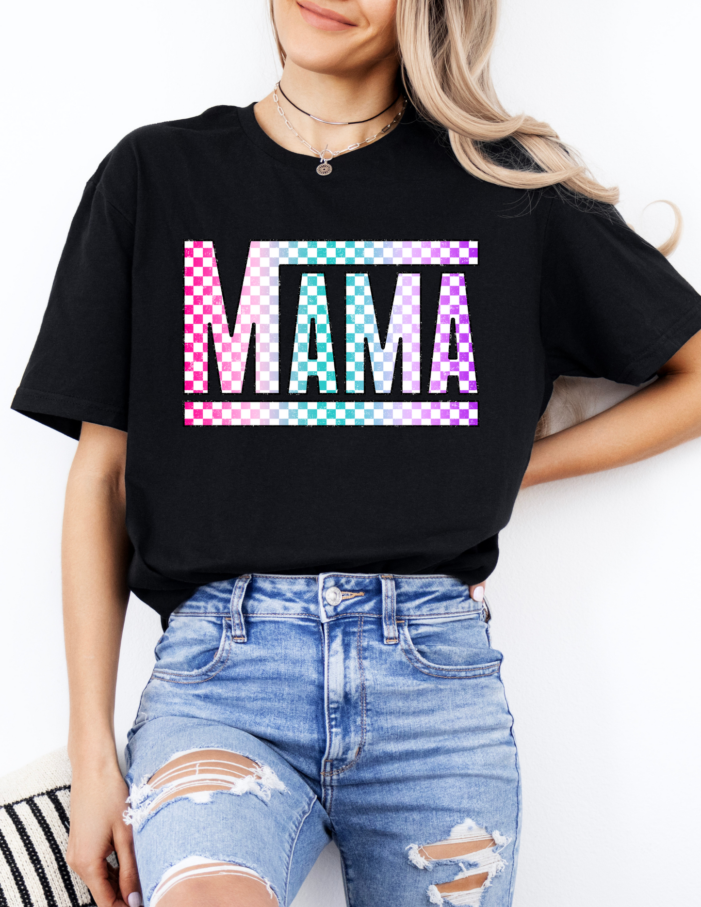 Multicolored Mama T-Shirt