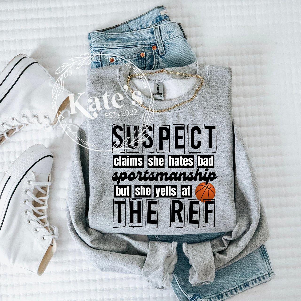 Suspect Claims She Hates Bad Sportsmanship Shirt