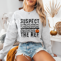 Suspect Claims She Hates Bad Sportsmanship Shirt