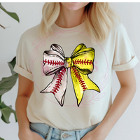 Basball/Softball Bow Shirt