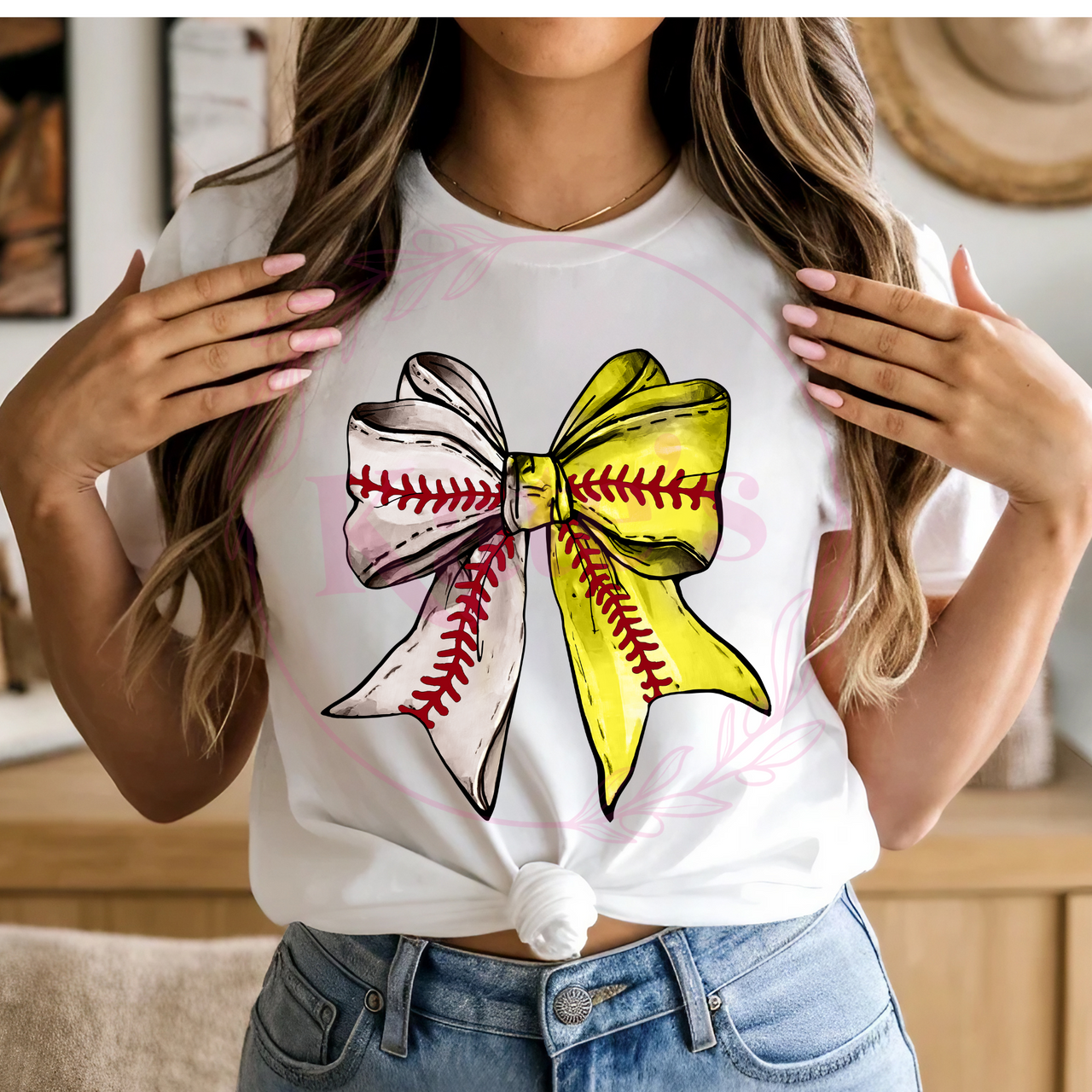 Basball/Softball Bow Shirt