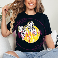 Coquette Softball with Dalmatian Bow Shirt
