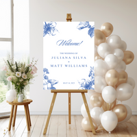 Wedding Welcome Signs - Blue Floral