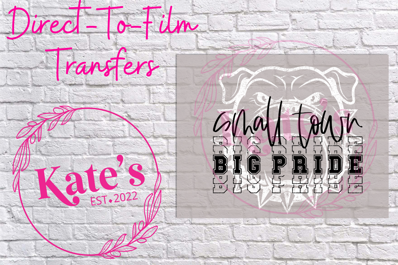 Sped Small Town Big Pride Bulldogs Direct-To-Film Transfer