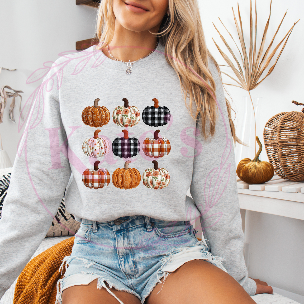 Patchwork Pumpkins Shirt