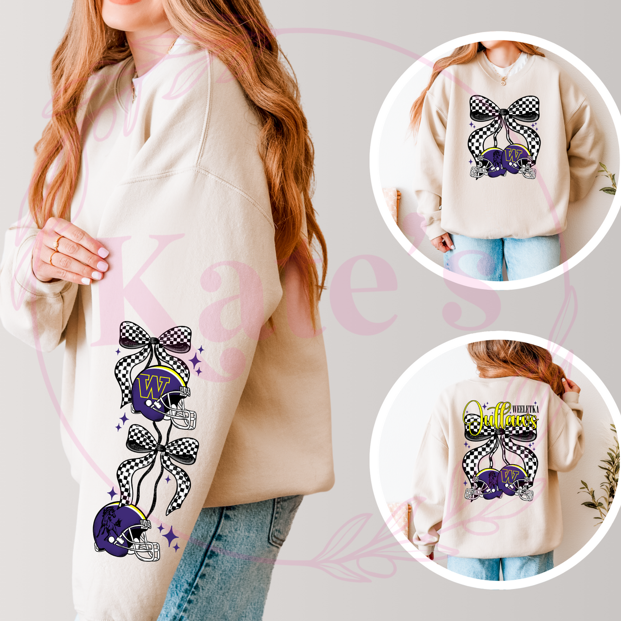 Weleetka Outlaws Cherries Sweatshirt