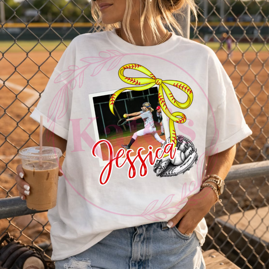 Vintage Photo Baseball/Softball Shirt