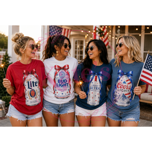 Red, White, and Booze Adult T-Shirt