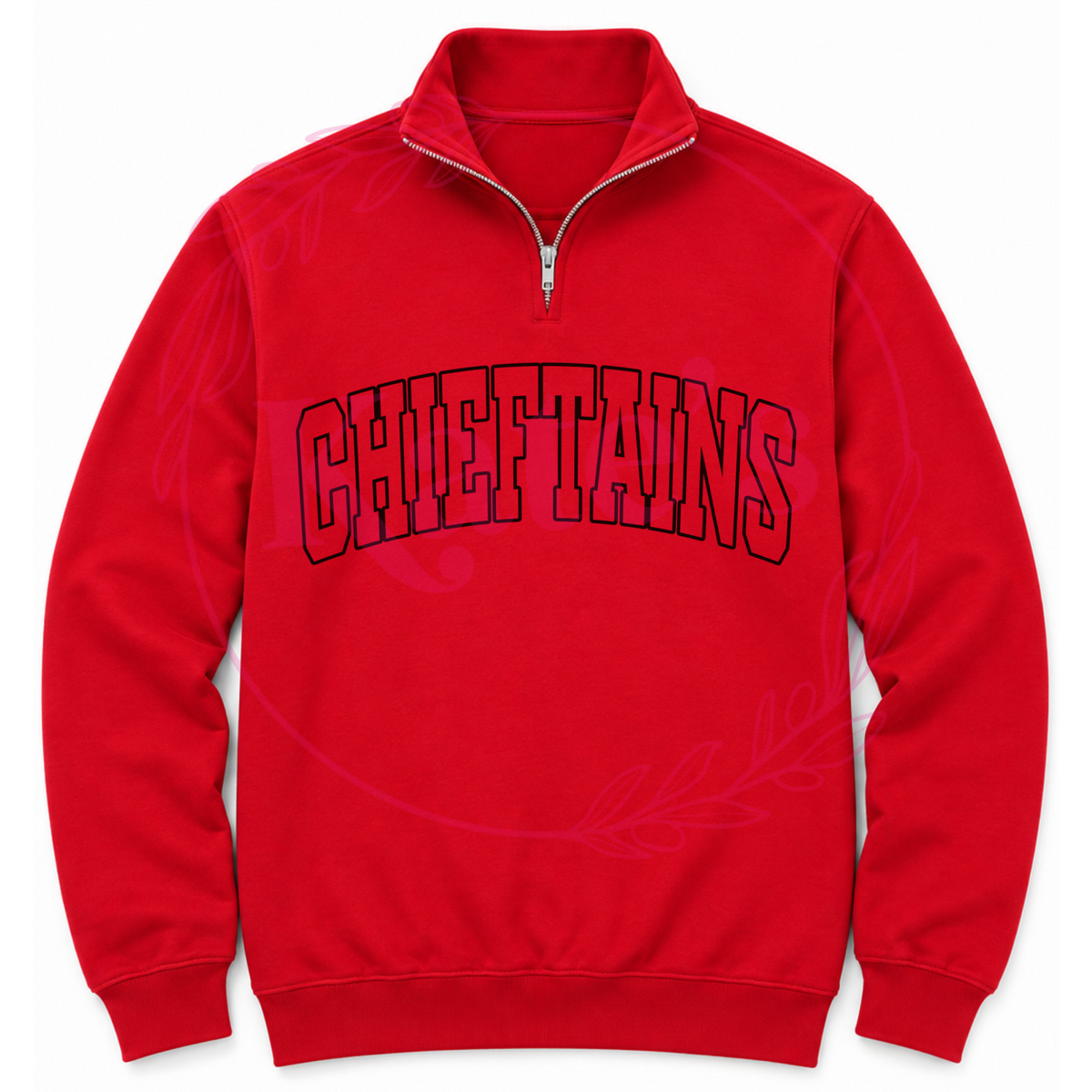 Custom Outline Mascot 1/2 Zips Sweatshirt