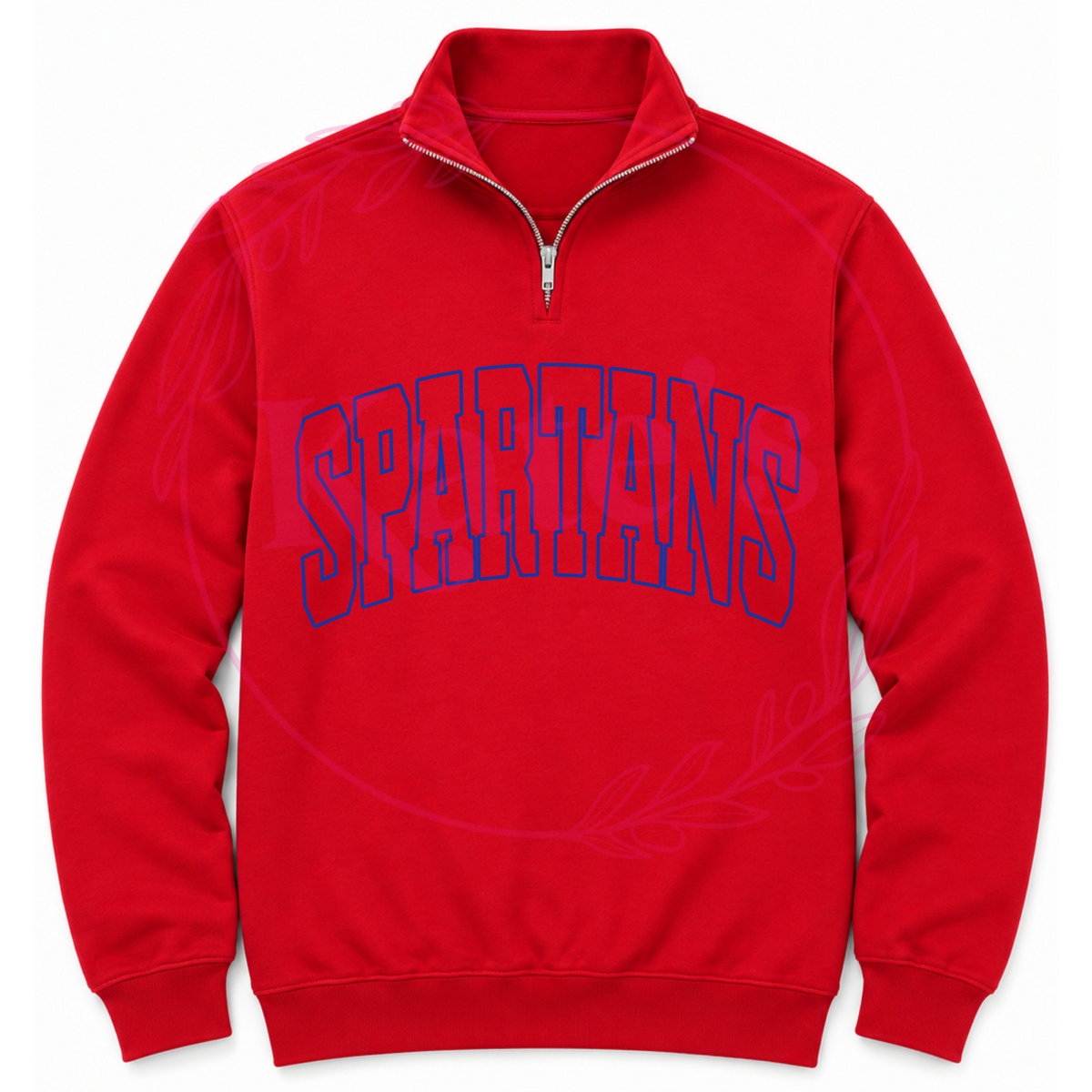 Custom Outline Mascot 1/2 Zips Sweatshirt