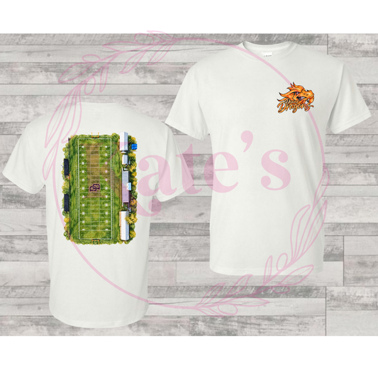 Dewar Watercolor Football Field Fundraiser Shirts