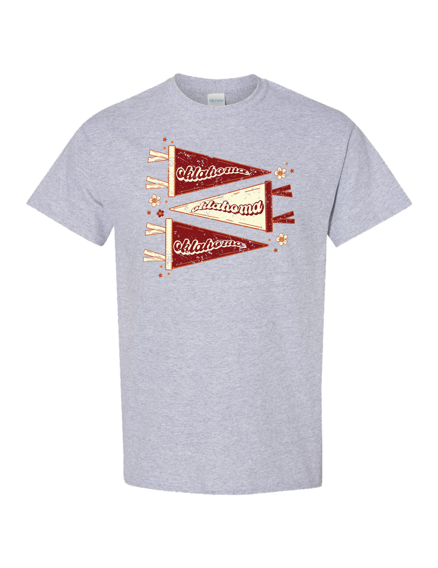 Crimson Oklahoma Flags T-Shirt