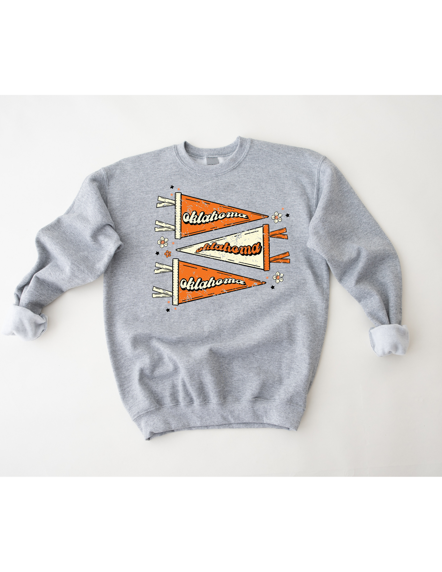 Oklahoma Orange Flags Sweatshirt