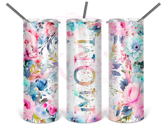 Floral Mom 20oz Stainless Steel Tumbler