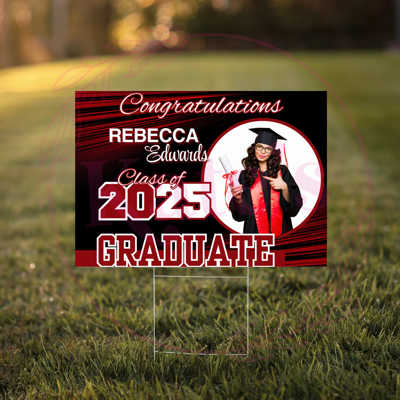 Bold Graduate Celebration - Custom Graduation Yard Sign