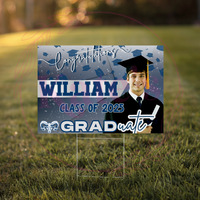 Grad Walk Sign Example Classic Graduate Theme - Custom Graduation Yard Sign – Kate's