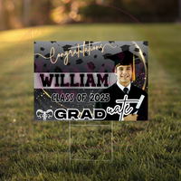 Classic Graduate Theme - Custom Graduation Yard Sign