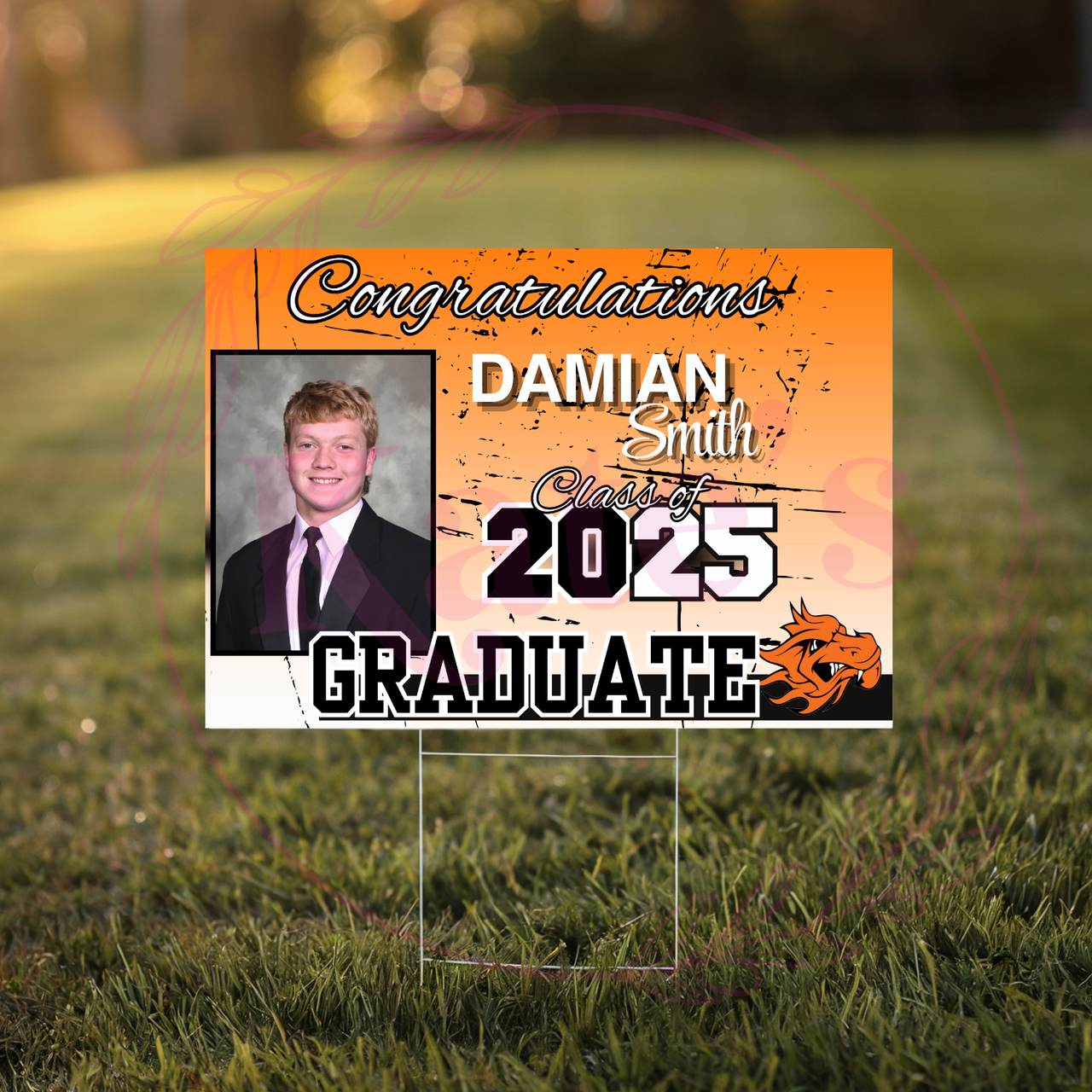 Bold School Spirit Design - Custom Graduation Yard Sign