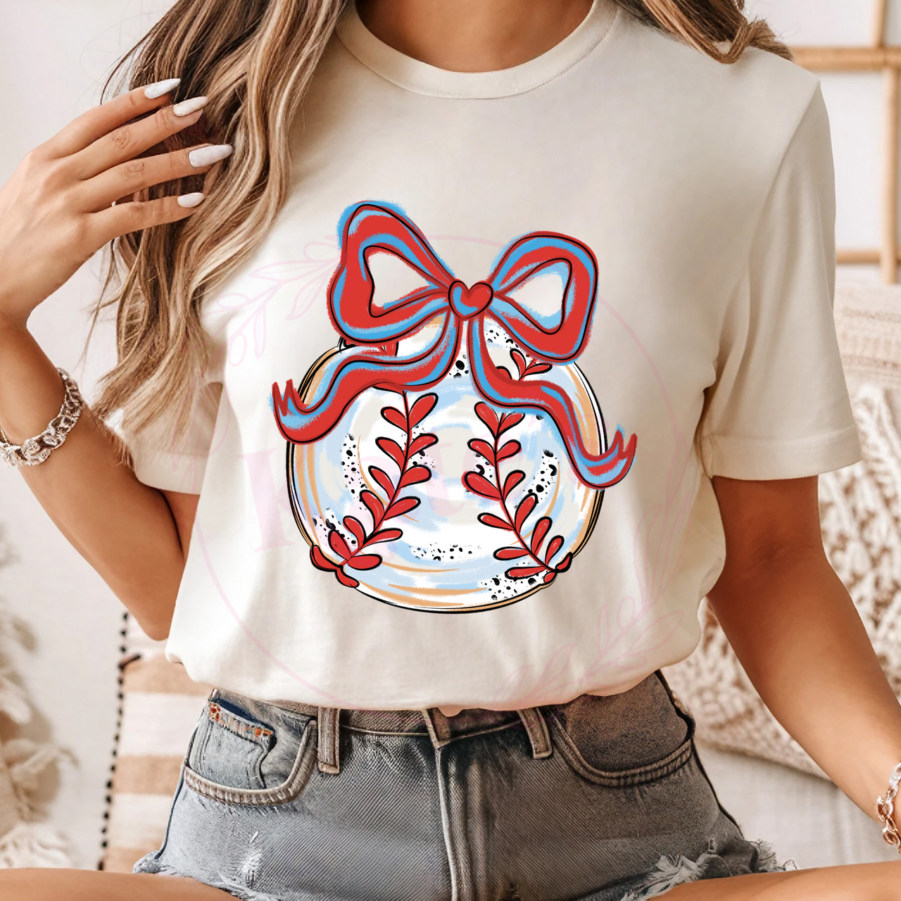 Baseball Coquette Direct-To-Film Transfer