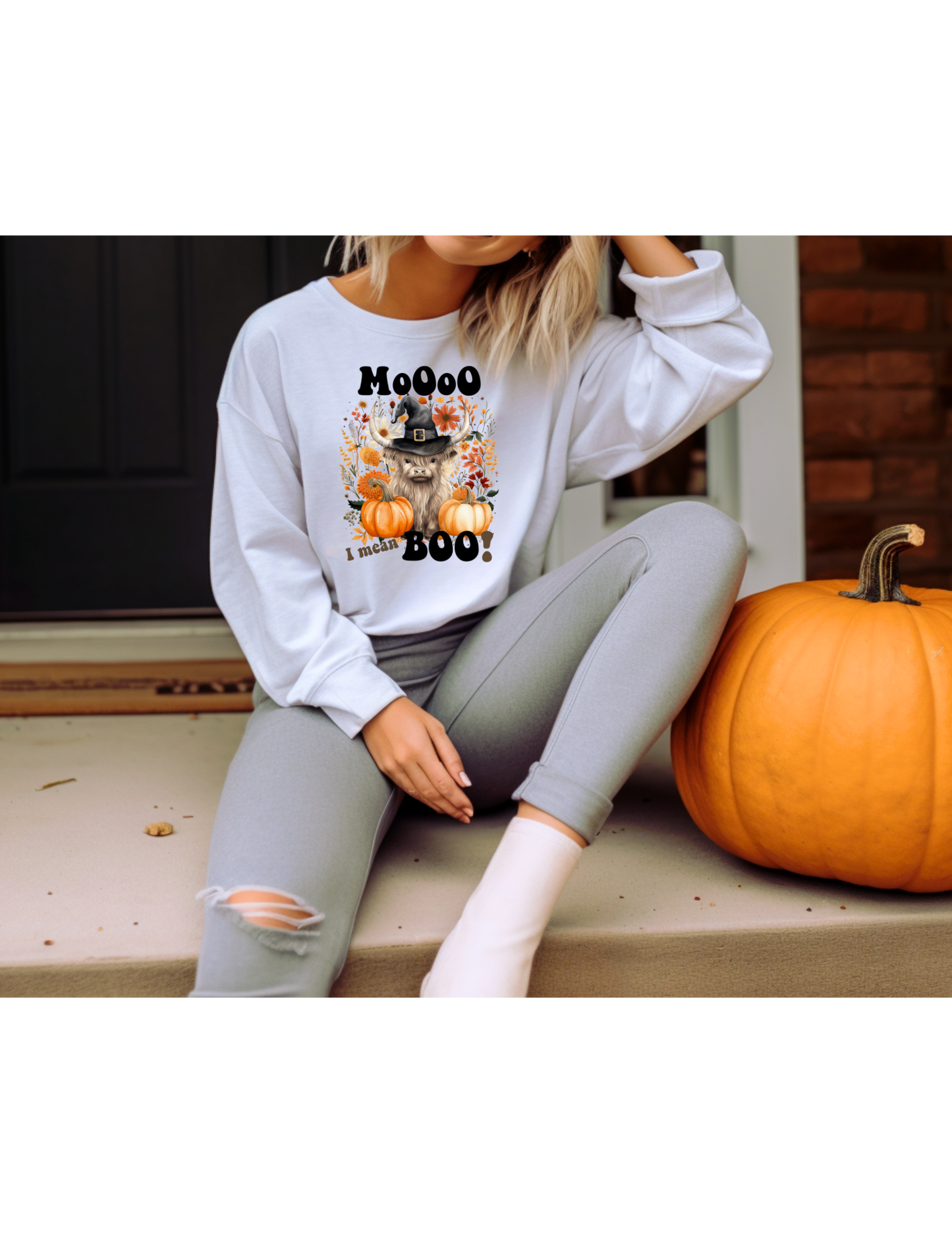 Mooo, I Mean Boo Sweatshirt