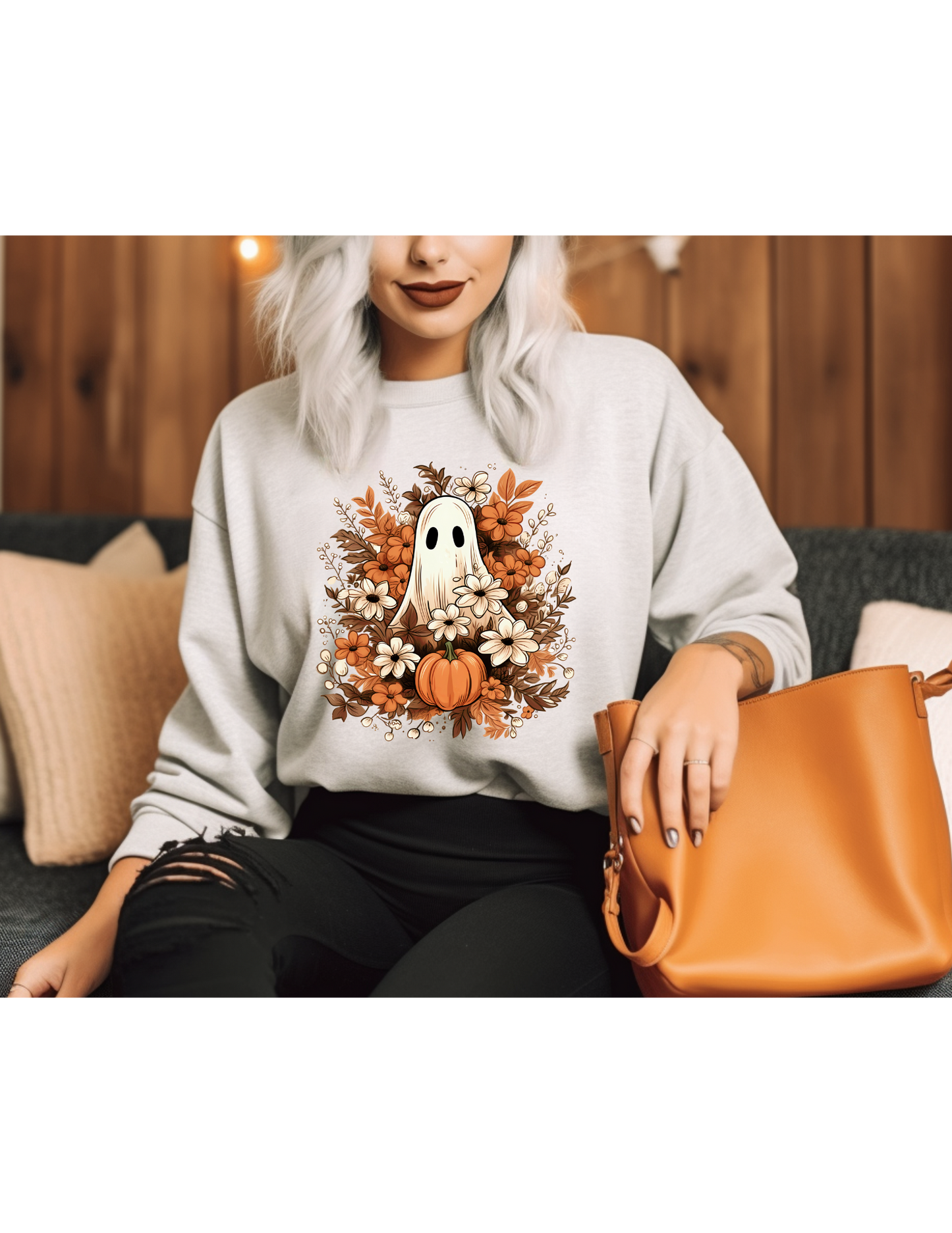 Floral Ghost Sweatshirt