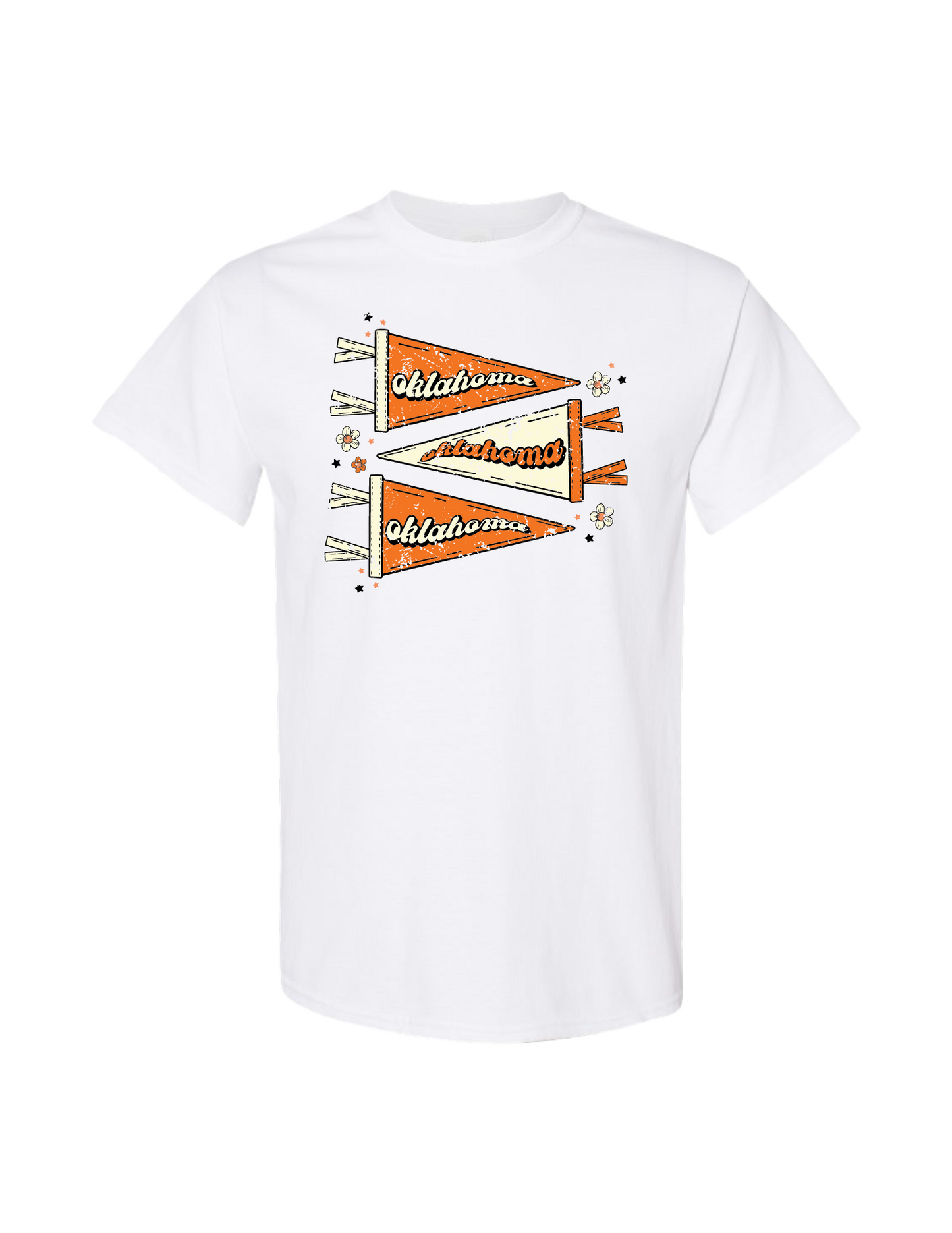 Orange Oklahoma Flags T-Shirt