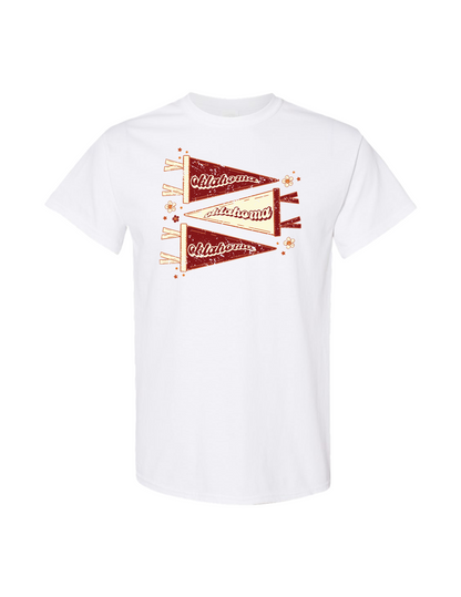 Crimson Oklahoma Flags T-Shirt