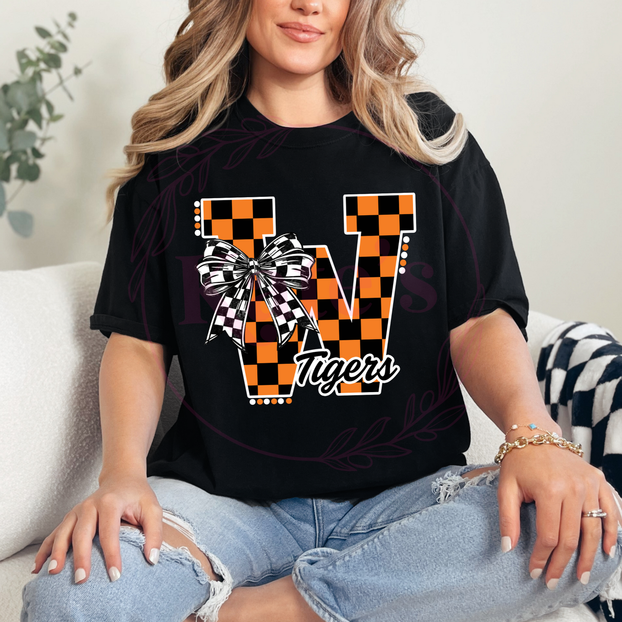 Tigers Checkered Spirit Shirt