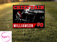 Wetumka Chieftains Football Yard Sign