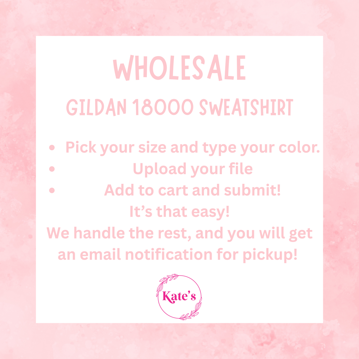 Upload Your Own Design - Gildan 18000 Wholesale